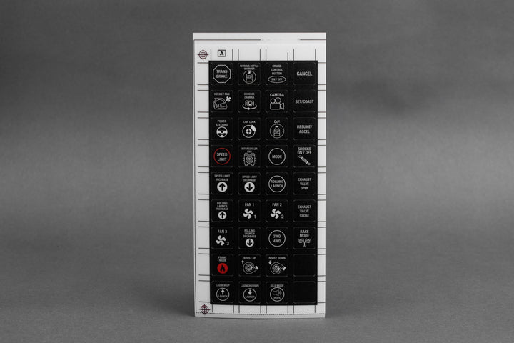8 Button Keypad Alternate Sticker Sheet